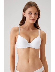 Pierre Cardin Underwire,Non-Support,Non-Padded,Micro Basic Bra 6000 White