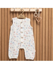 Tiffany Girl 6-9-12-18-24 Months Sweet Muslin Jumpsuit 60024Tİxx