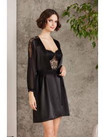 Pierre Cardin Satin 6-piece Black Set 6005
