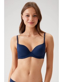   Pierre Cardin Underwire,Supported Bra 6005 Navy Blue
