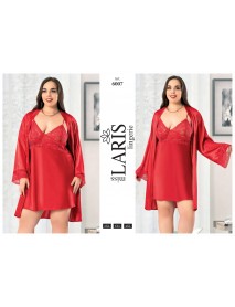 Laris Big Size Satin Set Of 2 6007