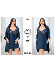 Laris Big Size Satin Set Of 2 6009