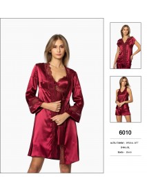 Pierre Cardin Satin 6 pcs Burgundy set 6010