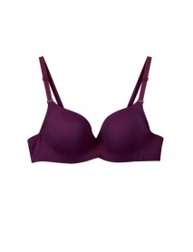 New Bra Laser Cut Unsupported Bra Burgundy 6010