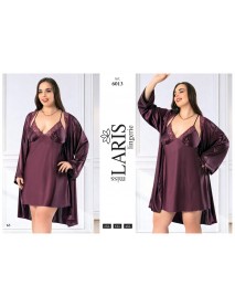 Laris Big Size Satin Set Of 2 6013