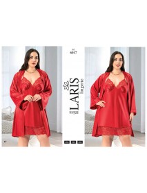  Laris Big Size Satin Set Of 2 6017