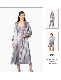 Pierre Cardin Satin 6 Pcs Grey Set 6025