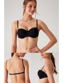  Pierre Cardin Non-Padded,Strapless,Multi-Function Bra 6022 Black