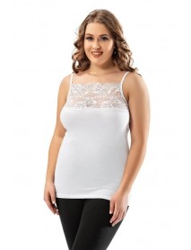 Kota Rope Strap Women's Wide Lace Undershirt ( Bıg Sıze ) 6033