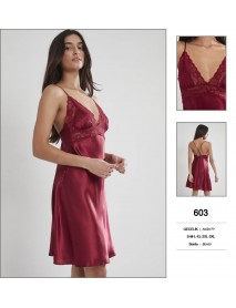 Pierre Cardin Burgundy Short Nightgown 603