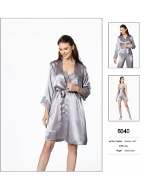 Pierre Cardin Satin 6 Pcs Grey Set 6040