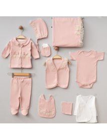 ZIPIR GIRL 0-3 MONTHS FRENCH LACE 10-PIECE SET 606