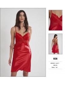 Pierre Cardin Red Short Nightgown 608