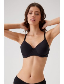  Pierre Cardin Unsupported C Cup Bra 6104 Black	
