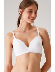 Pierre Cardin Without Underwire,Without Support,B Cup Micro Bra 6110 White