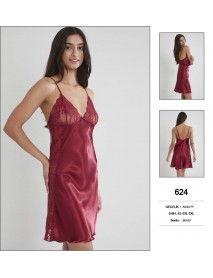 Pierre Cardin Burgundy Short Nightgown 624  