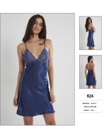 Pierre Cardin Navy Short Nightgown 624