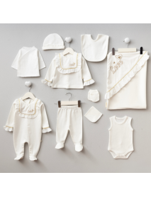 PUGI GIRL 0-3 MONTHS HEART LOVE SET OF 10 6250