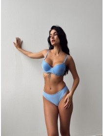Cansoy Supported,Blue Bra Set 625TK
