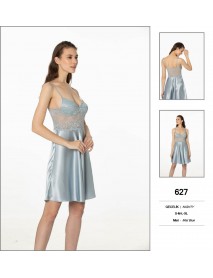 Pierre Cardin Blue Short Nightgown 627  