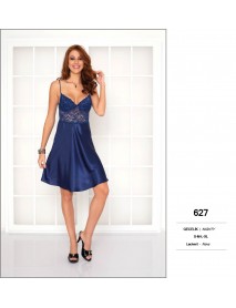 Pierre Cardin Navy Short Nightgown 627
