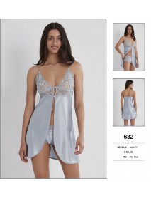 Pierre Cardin Blue Short Nightgown 632