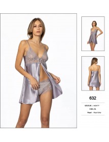 Pierre Cardin Grey Short Nightgown 632