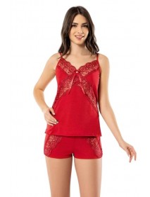 Kota Fantasy Women's Shorts Set Red 6339