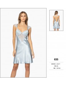 Pierre Cardin Blue Short Nightgown 635