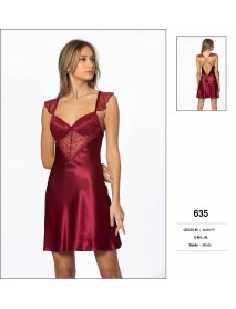 Pierre Cardin Burgundy Short Nightgown 635