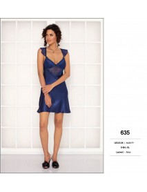 Pierre Cardin Navy Short Nightgown 635