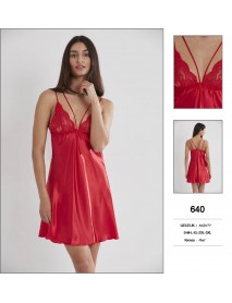 Pierre Cardin Red Short Nightgown 640
