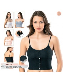 Kota Rope Strap Pad Crop Black 6441