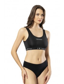 Kota Wide Strap Diver Bustier Black 6445