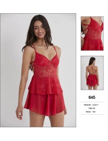 Pierre Cardin Red Short Nightgown 645