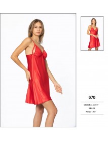 Pierre Cardin Red Short Nightgown 670