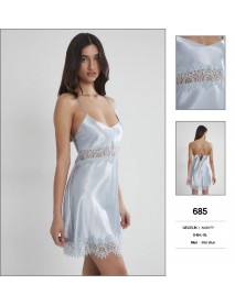 Pierre Cardin Blue Short Nightgown 685