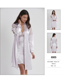 Pierre Cardin Satin 6 Pcs Lilac Set 6955