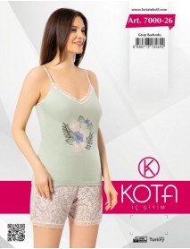 Kota Shorts Thin Strap Pajama Set 7000-26
