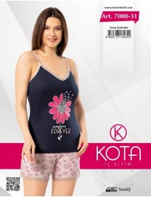 Kota Floral Shorts Pajama Set 7000-31