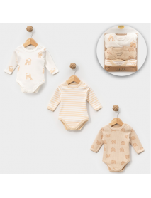 LOVEMAXX 3/6-6/9-9/12-12/18-18/24 MONTHS 3-PIECE BODY 7010