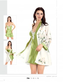 Moongirl 2-Pieces Short Nightgown Set 706 