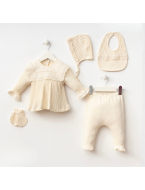 MİZEYN GIRL 0-3 MONTHS ELIZABETH SET OF 5 7075