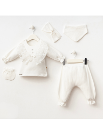 Mini Zeyn Girls 0-3 Months Lily New Born Set Of 5 7076MZ