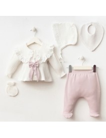 MİZEYN GIRL 0-3 MONTHS MARY 5 PIECE SET 7081