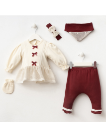 MİZEYN GIRL 0-3 MONTHS OLIVIA SET OF 5 7082