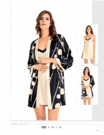 Moongirl 2-Pieces Short Nightgown Set 722