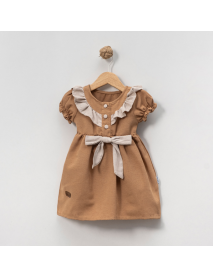 LOVEMAXX GIRL 1-2-3-4 YEARS OLD RUFFLED SHORT SLEEVE DRESS 7366