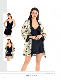 Moongirl  2-Pieces Short Nightgown Set 738 