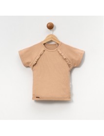 LOVEMAXX GIRL 5-6-7-8 YEARS OLD FRILL DETAILED T-SHIRT 7396